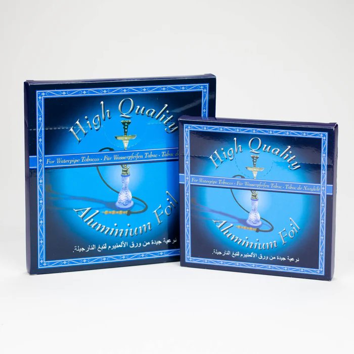 HIGH QUALITY ALUMINUM HOOKAH FOIL - DISPLAY OF 100