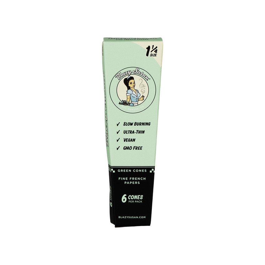 BLAZY SUSAN ULTRA THIN GREEN CONES - DISPLAY OF 21
