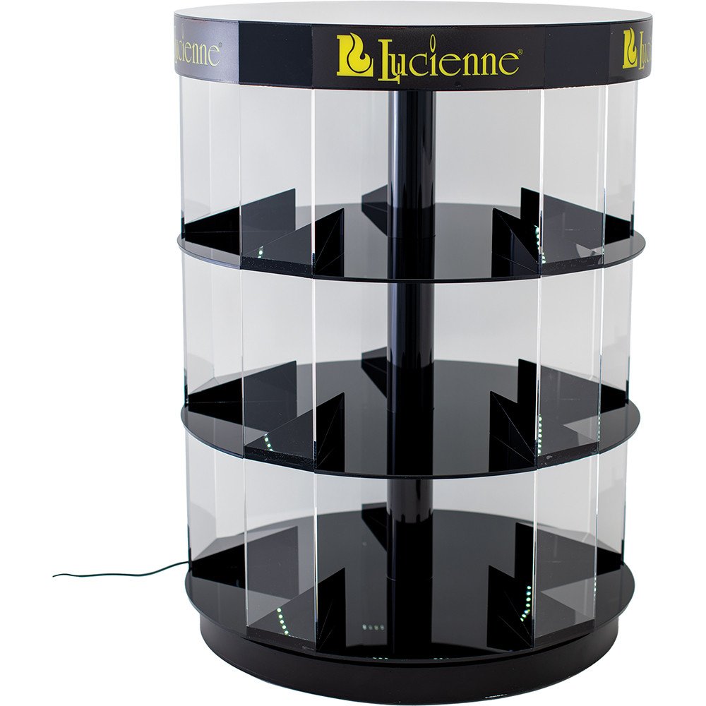 CIRCULAR COUNTER TOP LUCIENNE LIGHTER DISPLAY OF 209